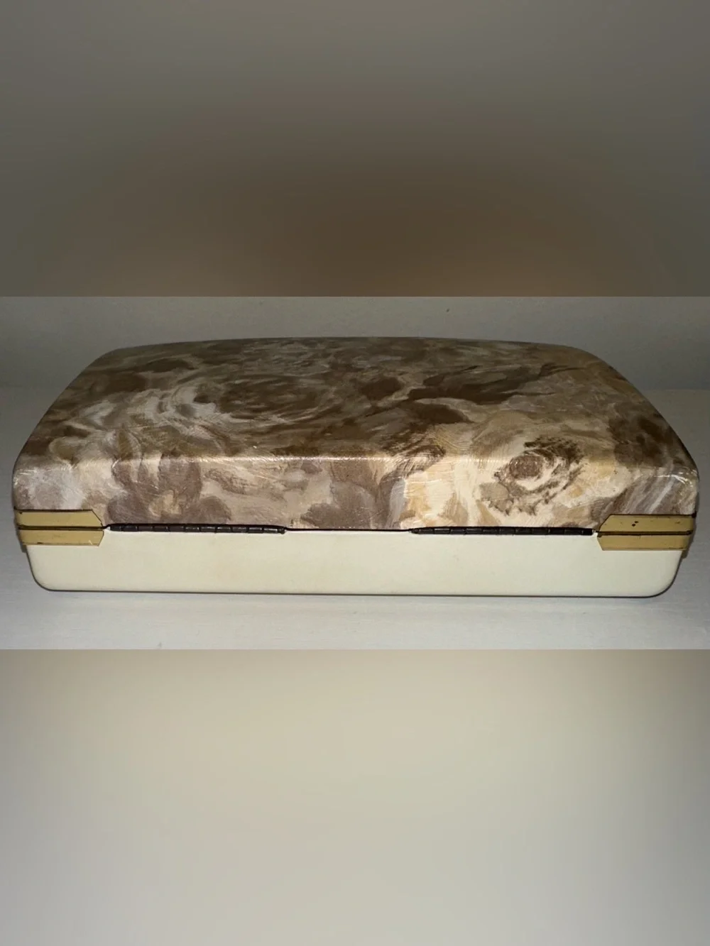 Vtg Vinyl Jewelry Travel Box